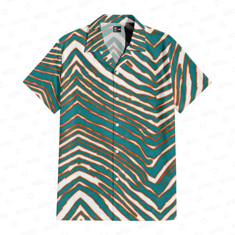 Miami Dolphins Zubaz Hawaiian Shirt Miami Dolphins Zubaz Hawaiian Shirt