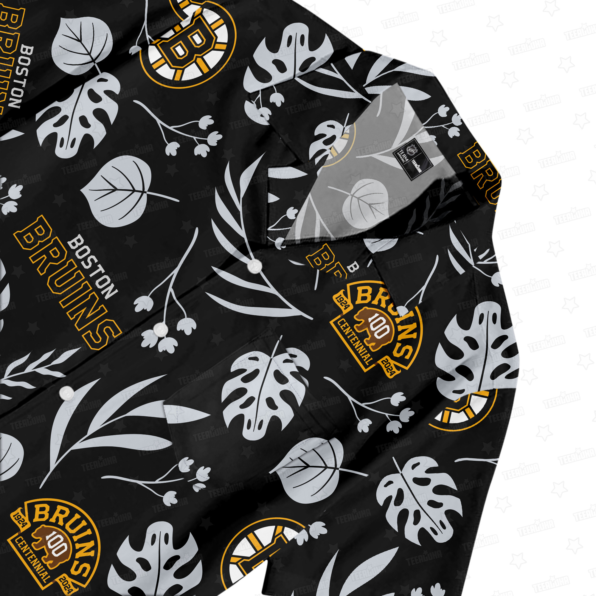 Boston Bruins Icebound Elegance Hawaiian Shirt Boston Bruins Icebound Elegance Hawaiian Shirt