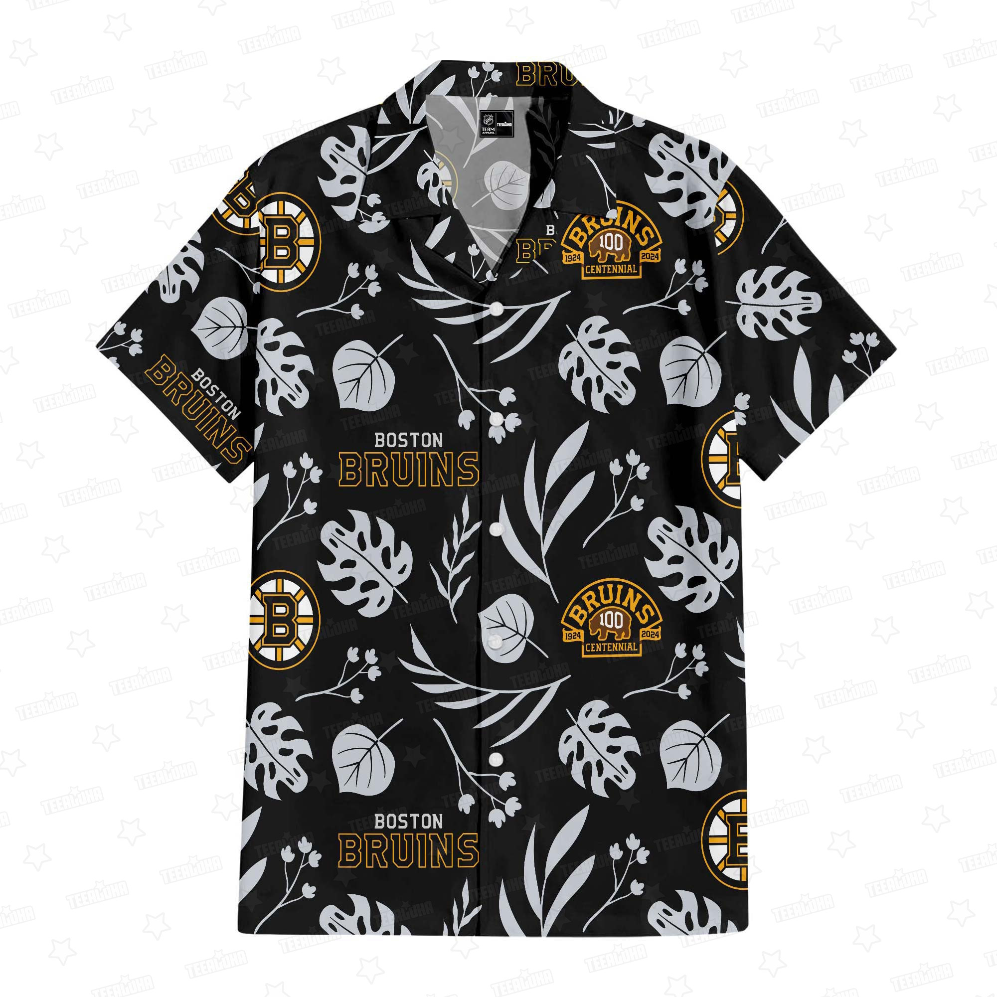 Boston Bruins Icebound Elegance Hawaiian Shirt Boston Bruins Icebound Elegance Hawaiian Shirt
