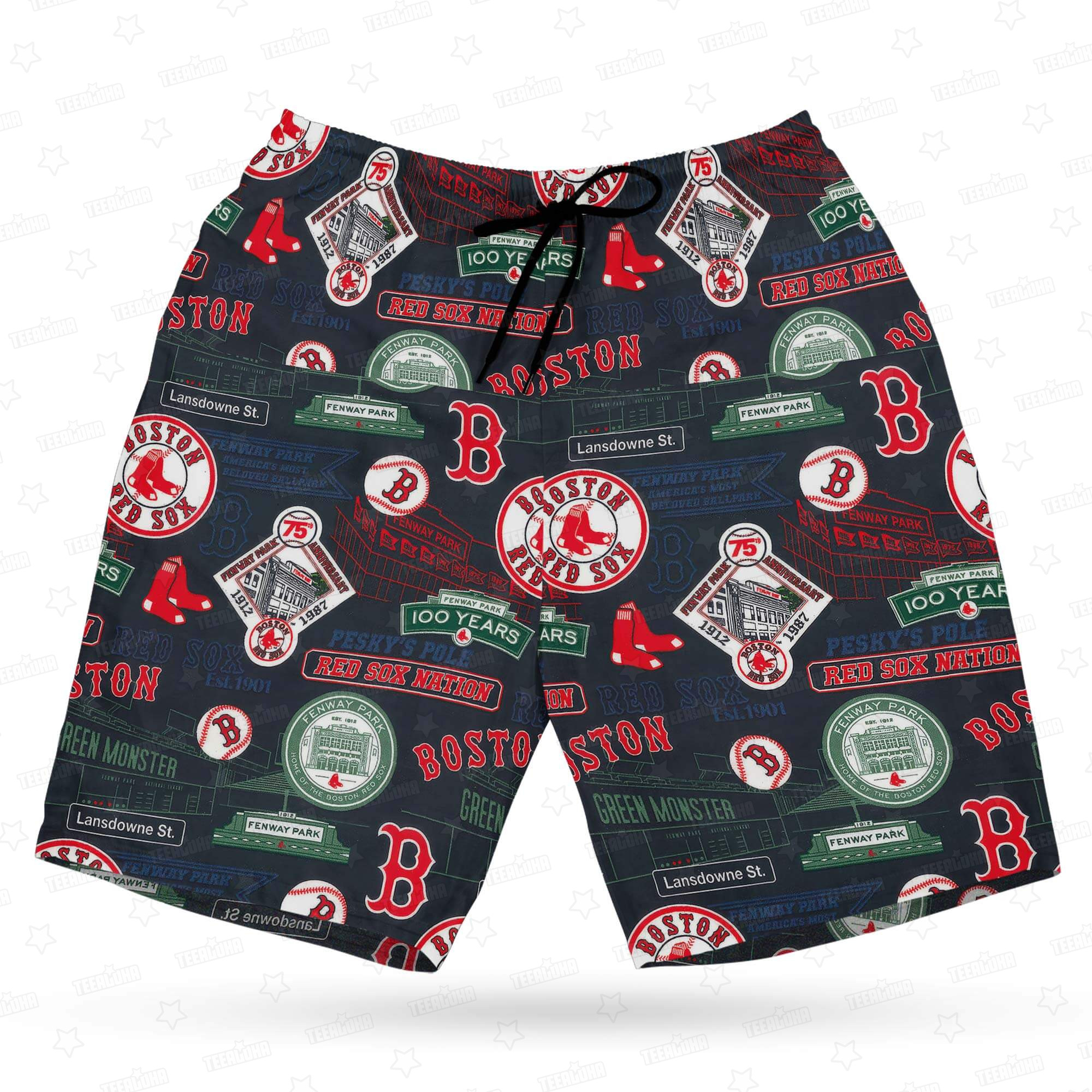Boston Red Sox Fenway Park Stadium Hawaiian Shirt Boston Red Sox Fenway Park Stadium Hawaiian Shirt