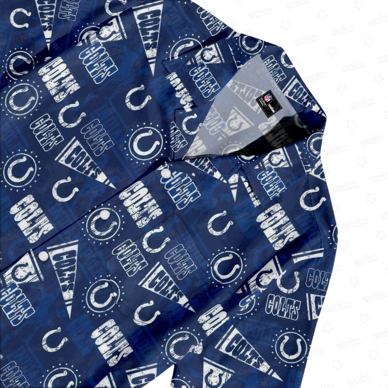 Indianapolis Colts Gridiron Majesty Hawaiian Shirt