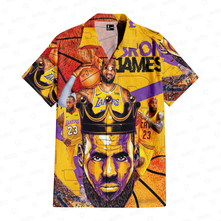 LeBron James Lakers Crowned Legacy Hawaiian Shirt LeBron James Lakers Crowned Legacy Hawaiian Shirt