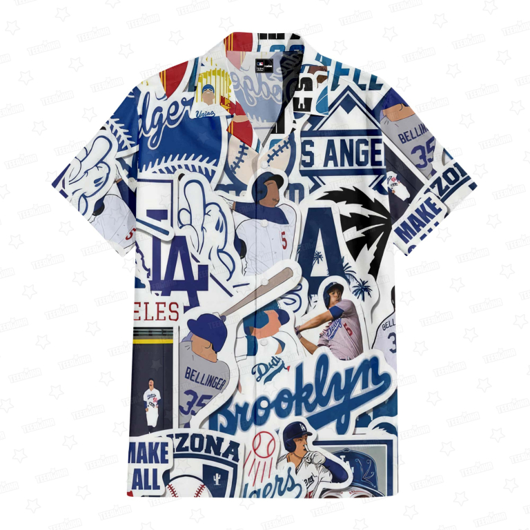 Los Angeles Dodgers Dynamic Emblem Hawaiian Shirt Los Angeles Dodgers Dynamic Emblem Hawaiian Shirt