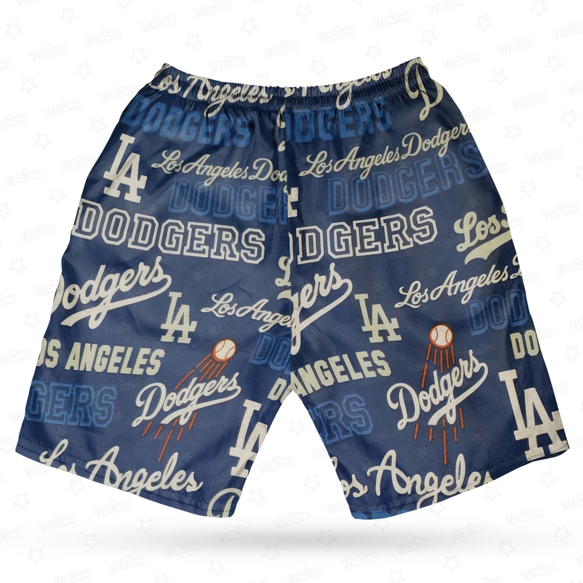 Los Angeles Dodgers Fusion Hawaiian Shirt Los Angeles Dodgers Fusion Hawaiian Shirt