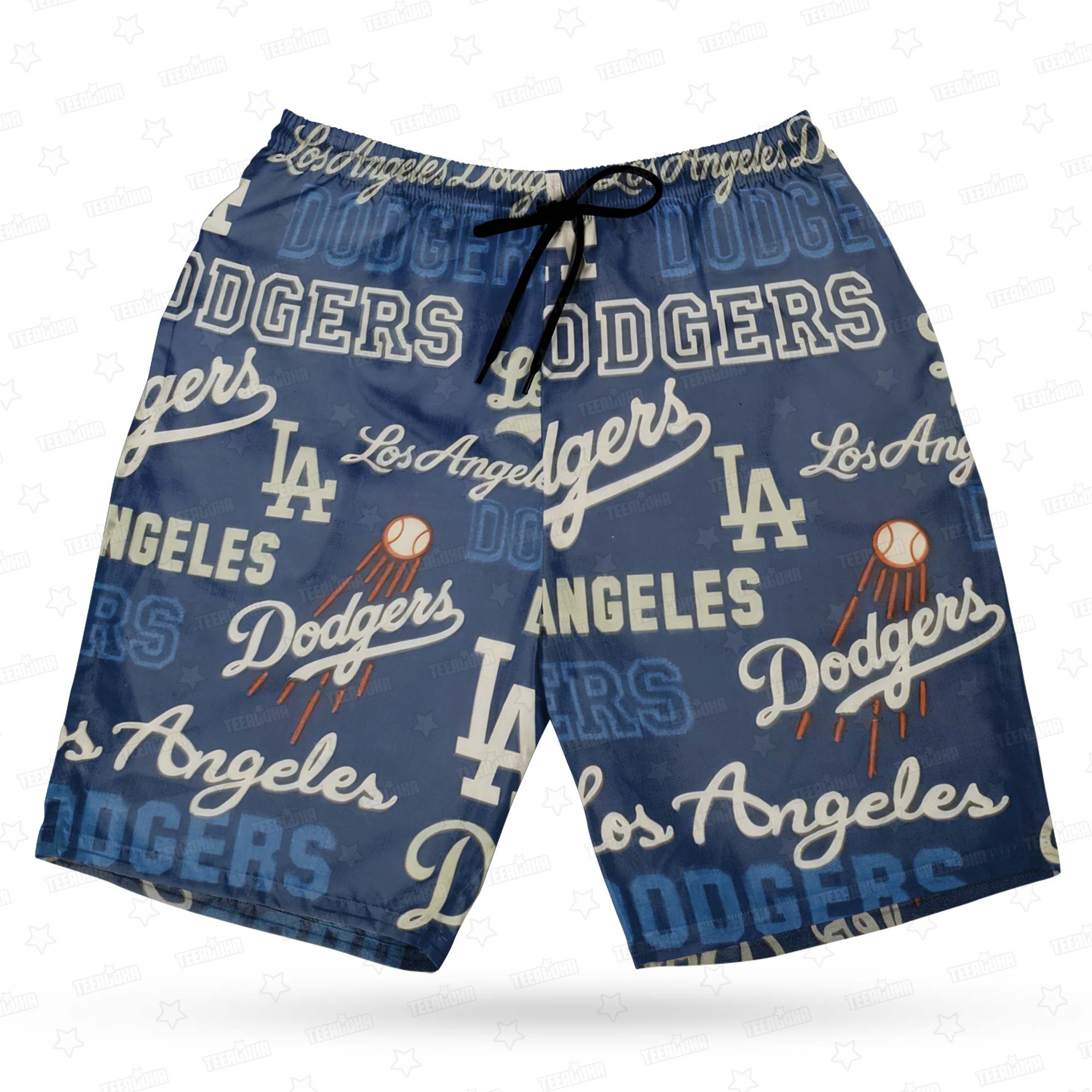 Los Angeles Dodgers Fusion Hawaiian Shirt Los Angeles Dodgers Fusion Hawaiian Shirt