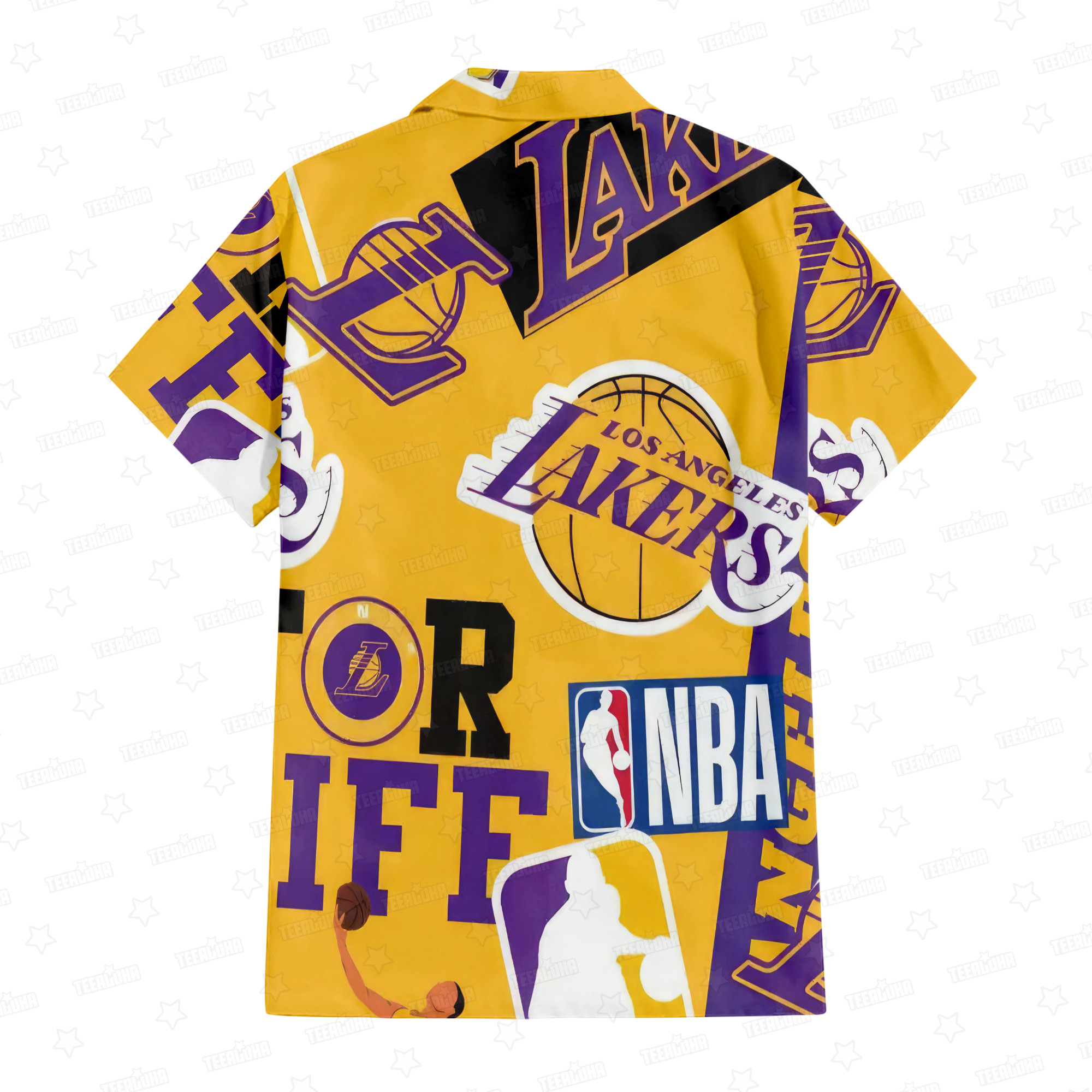 Los Angeles Lakers Team Hawaiian Shirt Los Angeles Lakers Team Hawaiian Shirt