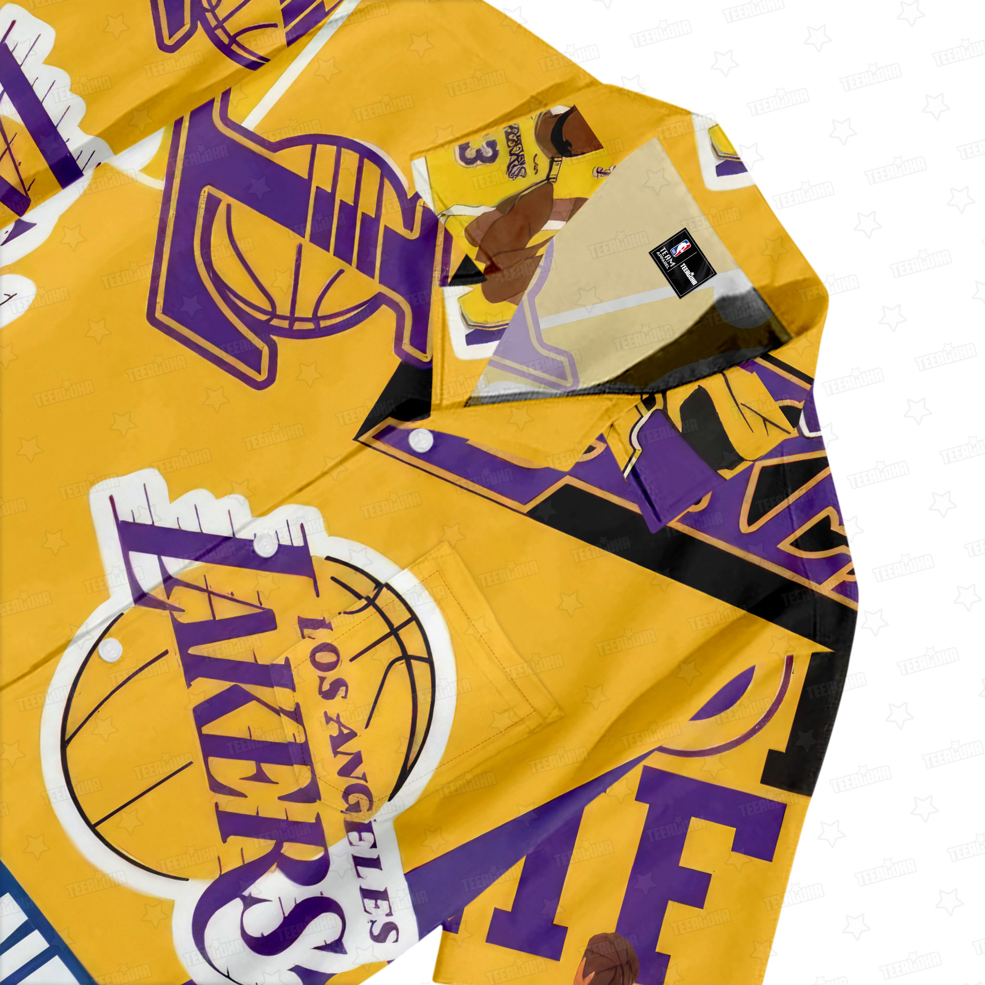 Los Angeles Lakers Team Hawaiian Shirt Los Angeles Lakers Team Hawaiian Shirt