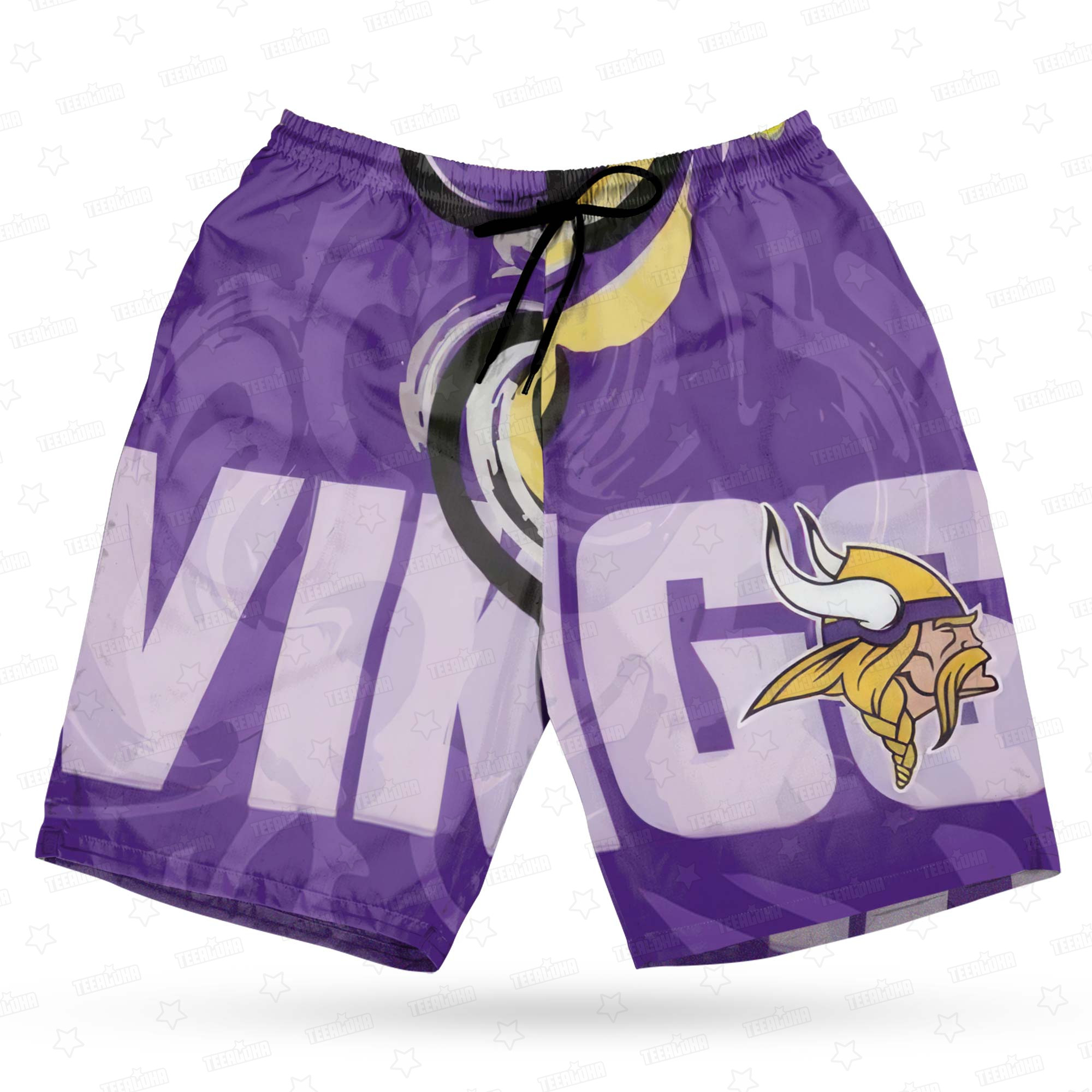 Minnesota Vikings Oil Painting Art Print Hawaiian Shirt Minnesota Vikings Oil Painting Art Print Hawaiian Shirt