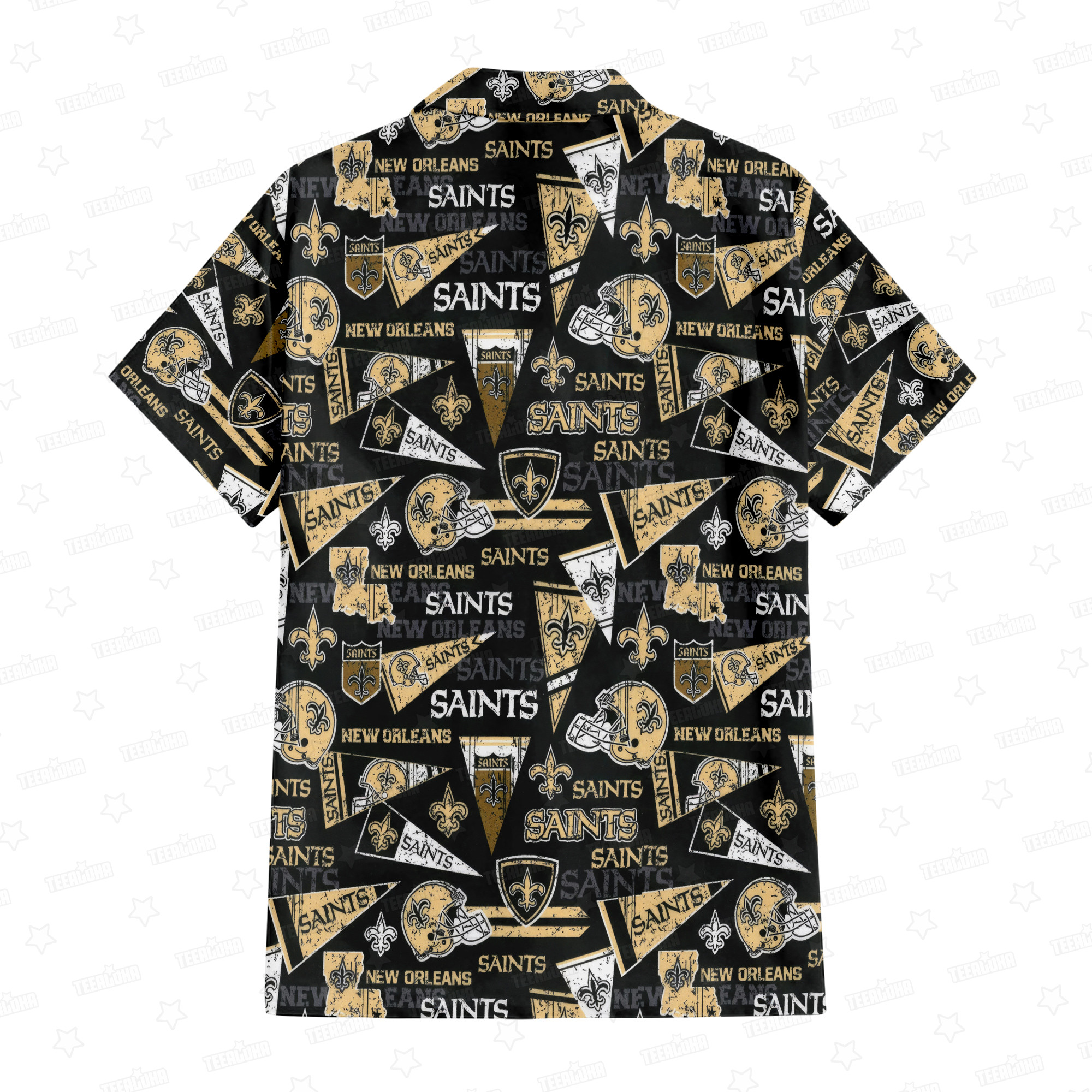New Orleans Saints NOLA Spirit Hawaiian Shirt New Orleans Saints NOLA Spirit Hawaiian Shirt