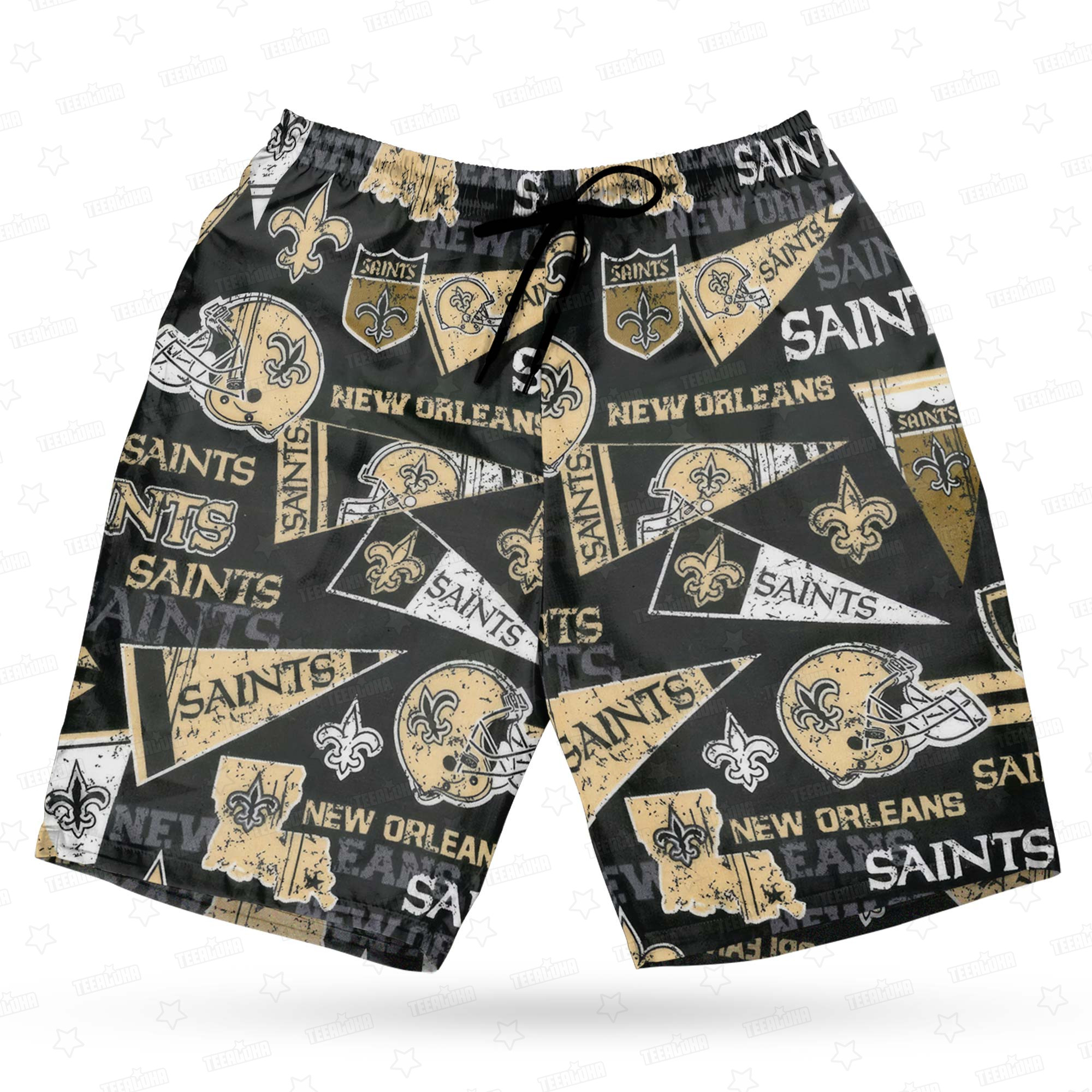 New Orleans Saints NOLA Spirit Hawaiian Shirt New Orleans Saints NOLA Spirit Hawaiian Shirt