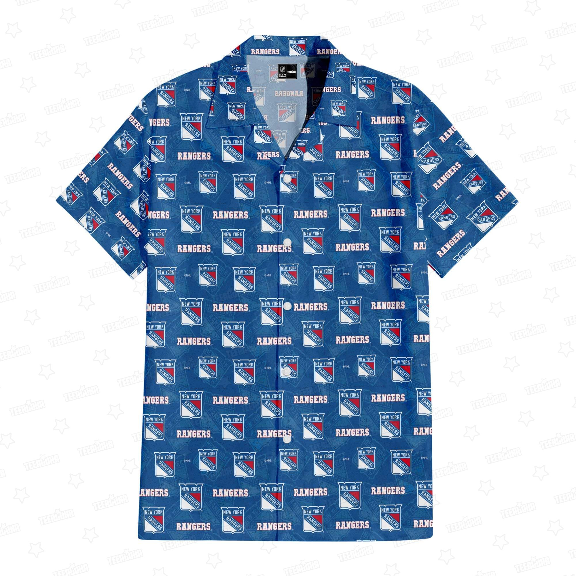 New York Rangers Frozen Rivals Hawaiian Shirt New York Rangers Frozen Rivals Hawaiian Shirt