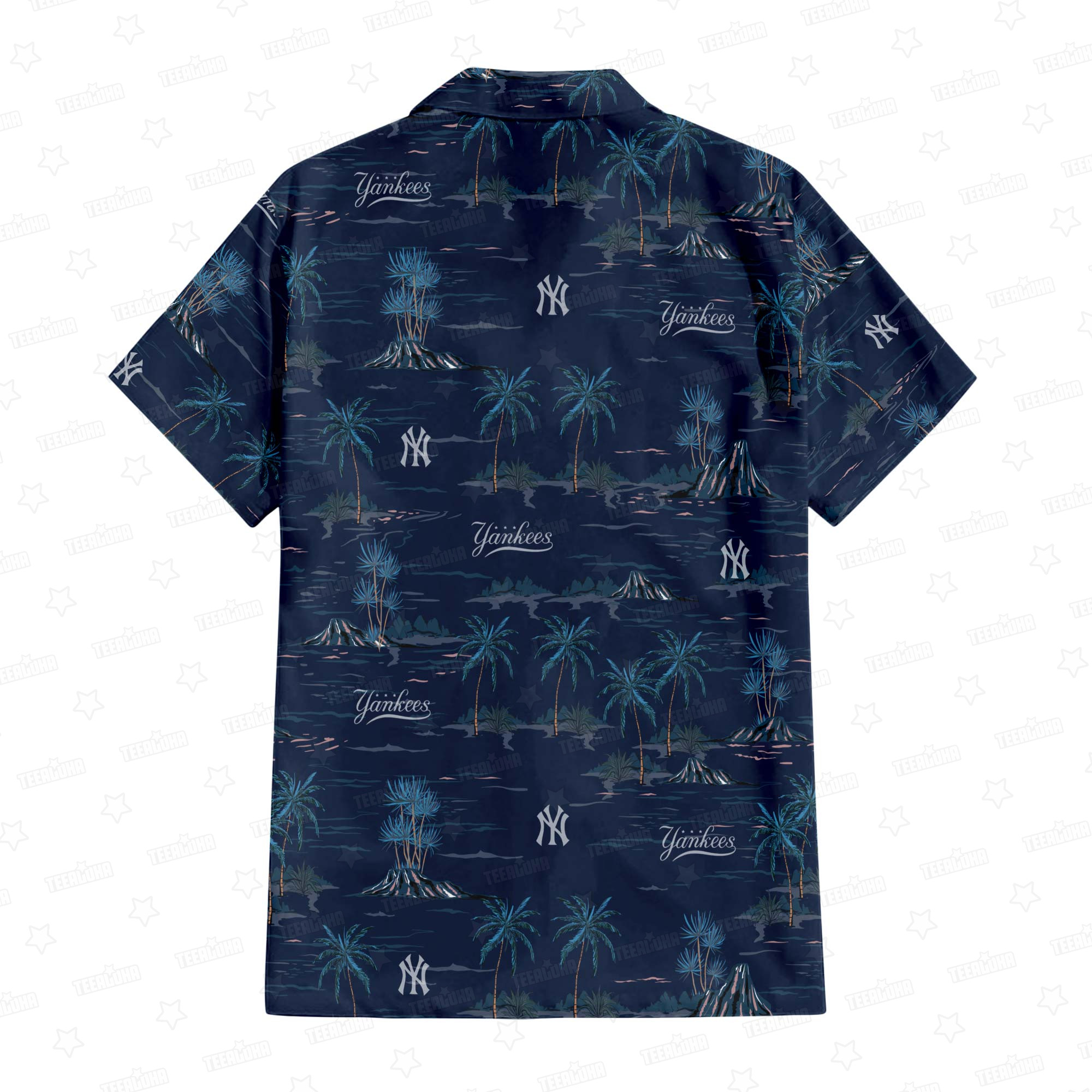 New York Yankees Summer Island Hawaiian Shirt New York Yankees Summer Island Hawaiian Shirt