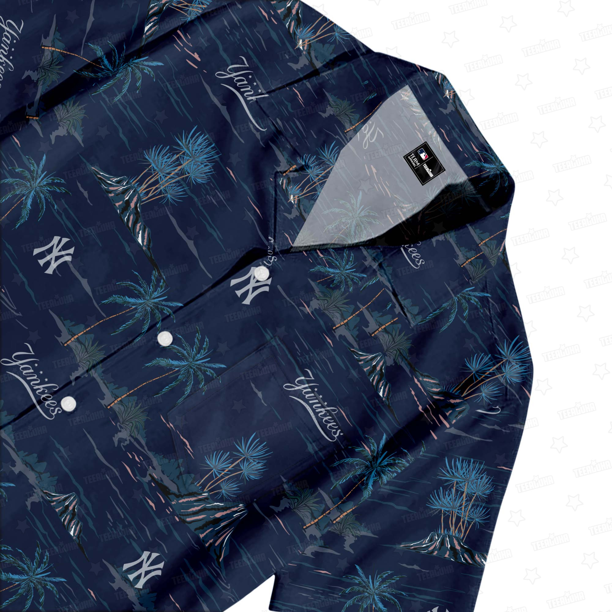 New York Yankees Summer Island Hawaiian Shirt New York Yankees Summer Island Hawaiian Shirt