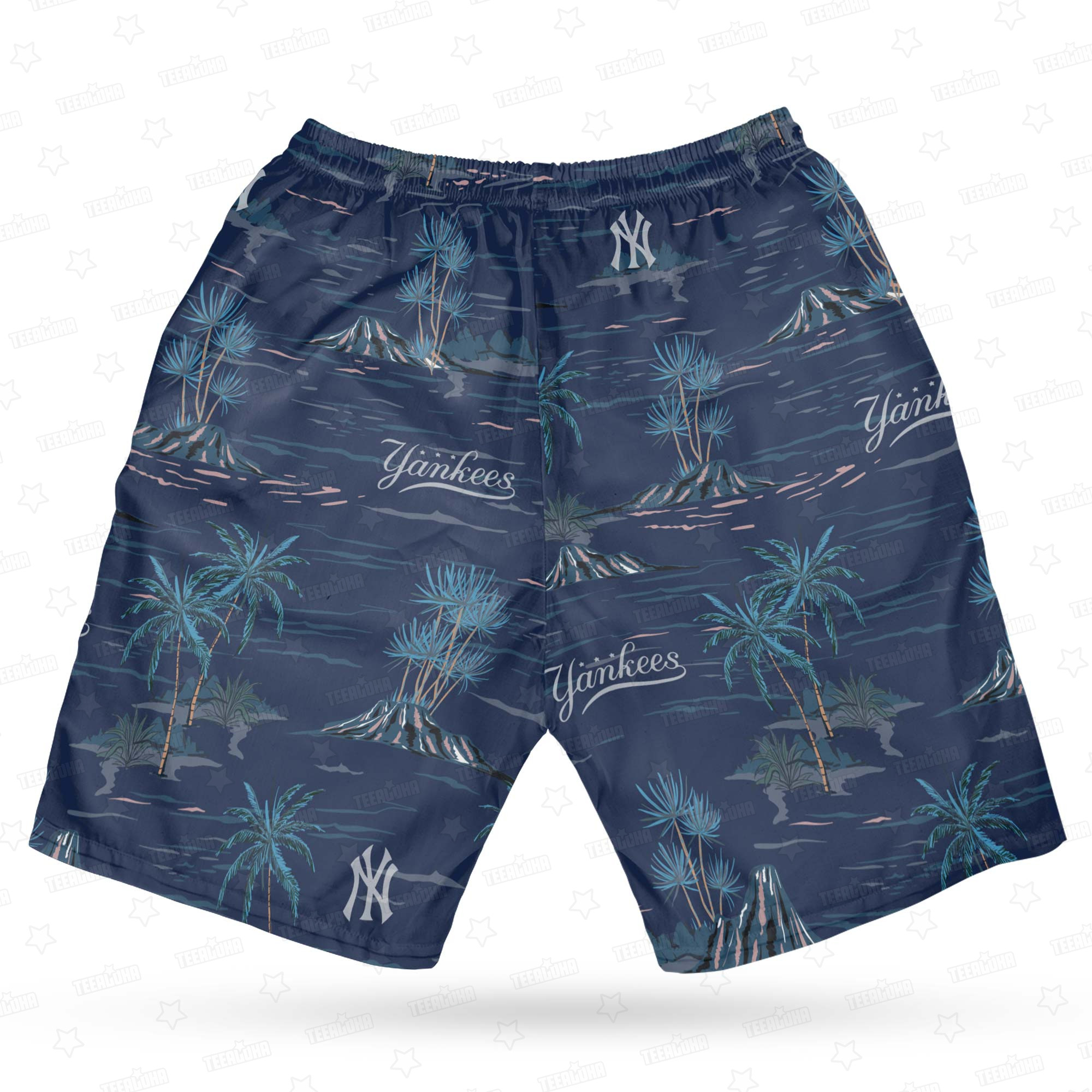 New York Yankees Summer Island Hawaiian Shirt New York Yankees Summer Island Hawaiian Shirt