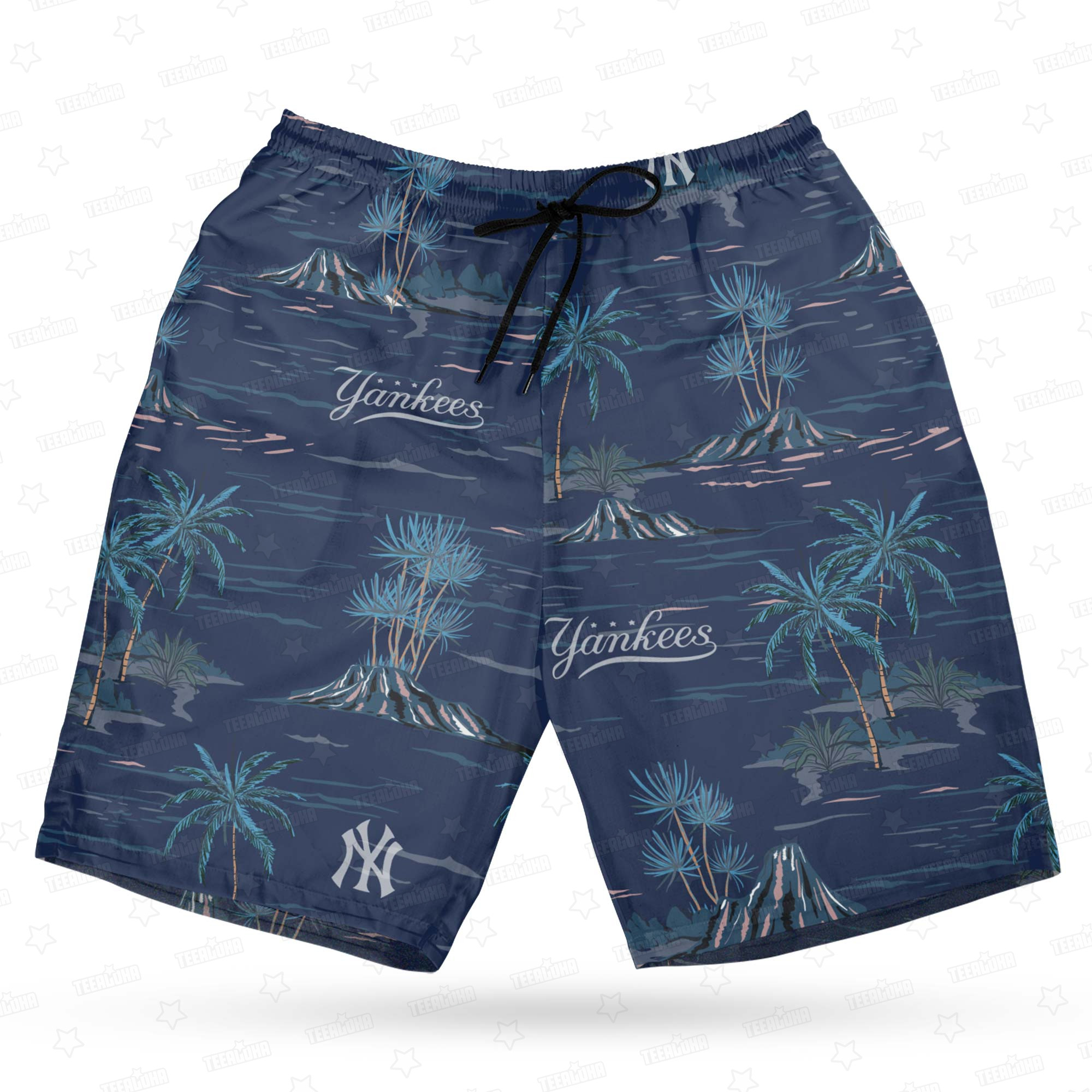 New York Yankees Summer Island Hawaiian Shirt New York Yankees Summer Island Hawaiian Shirt