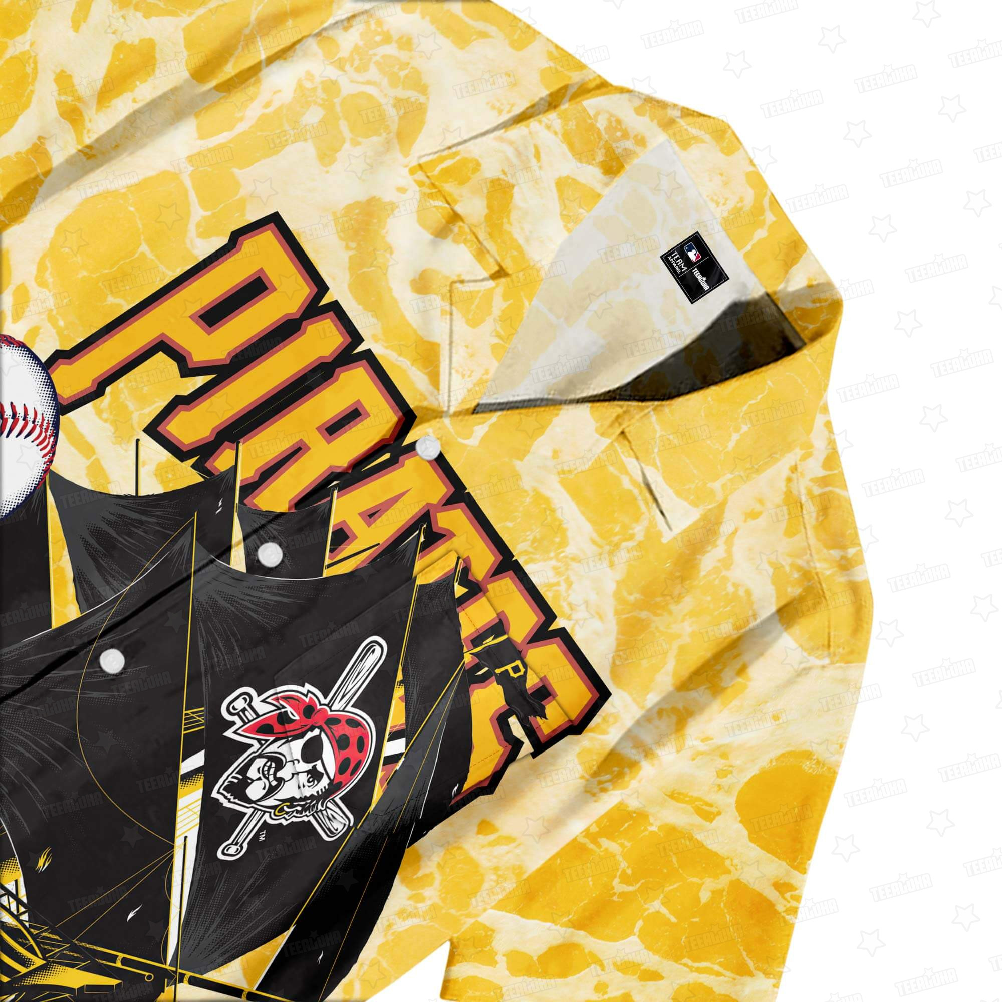 Pittsburgh Pirates High Seas Raider Hawaiian Shirt Pittsburgh Pirates High Seas Raider Hawaiian Shirt