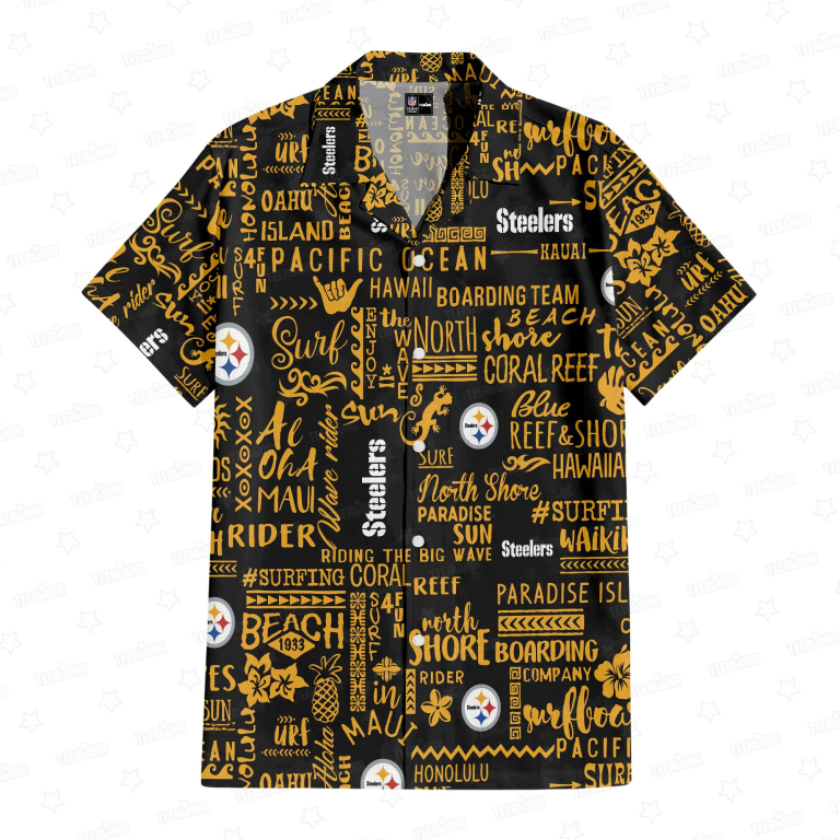 Pittsburgh Steelers Classic Surfing Hawaiian Shirt Pittsburgh Steelers Classic Surfing Hawaiian Shirt