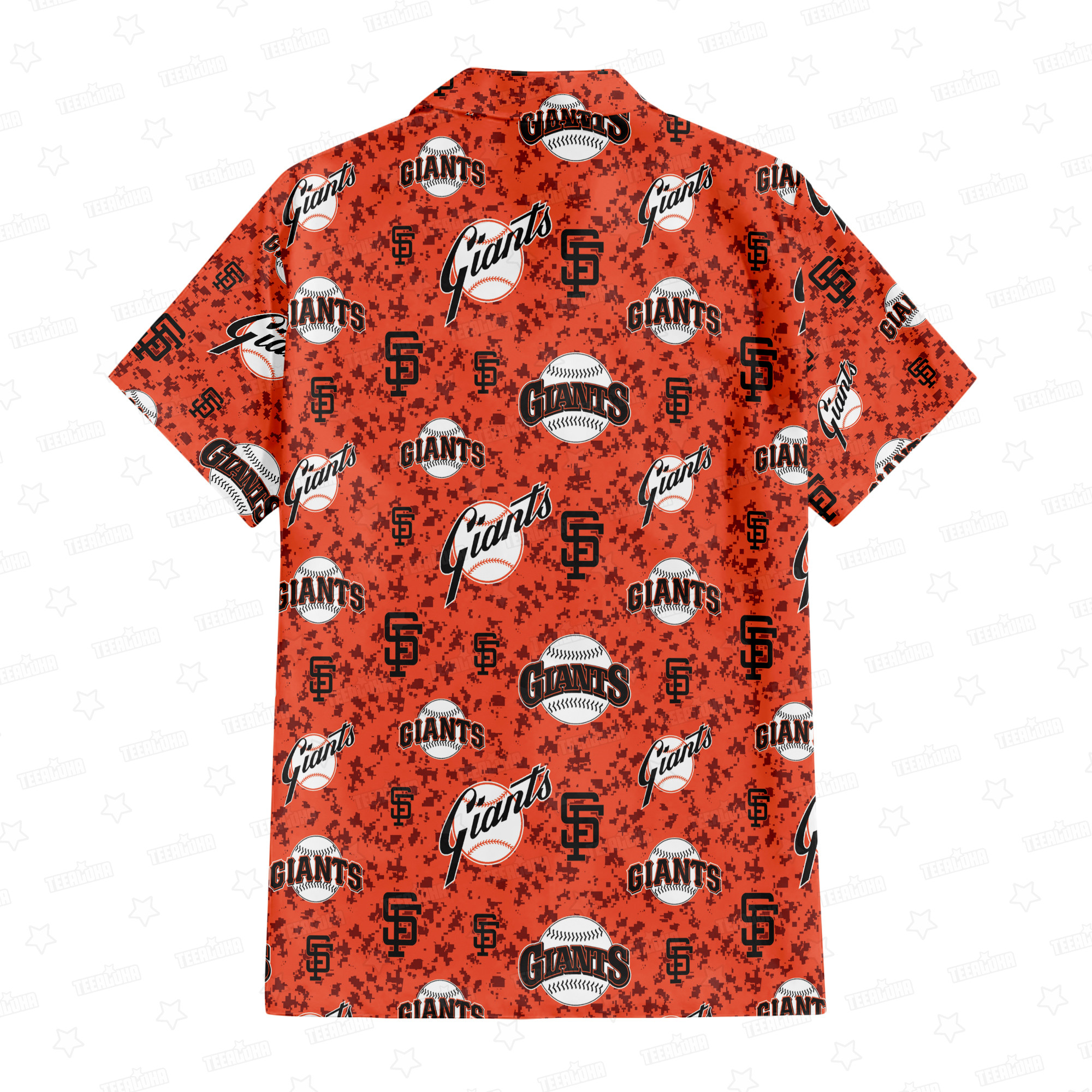 San Francisco Giants Orange Camouflage Hawaiian Shirt San Francisco Giants Orange Camouflage Hawaiian Shirt
