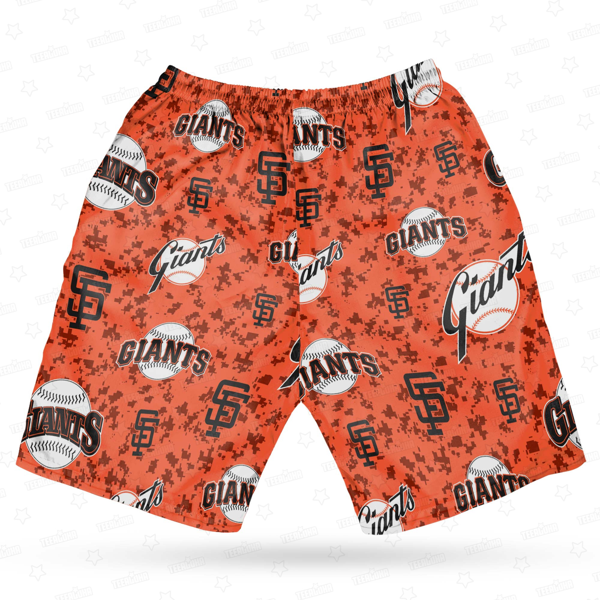San Francisco Giants Orange Camouflage Hawaiian Shirt San Francisco Giants Orange Camouflage Hawaiian Shirt