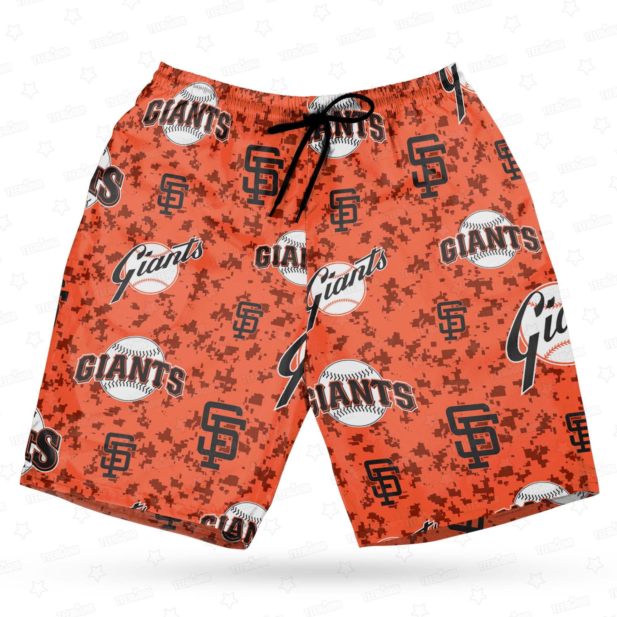 San Francisco Giants Orange Camouflage Hawaiian Shirt San Francisco Giants Orange Camouflage Hawaiian Shirt