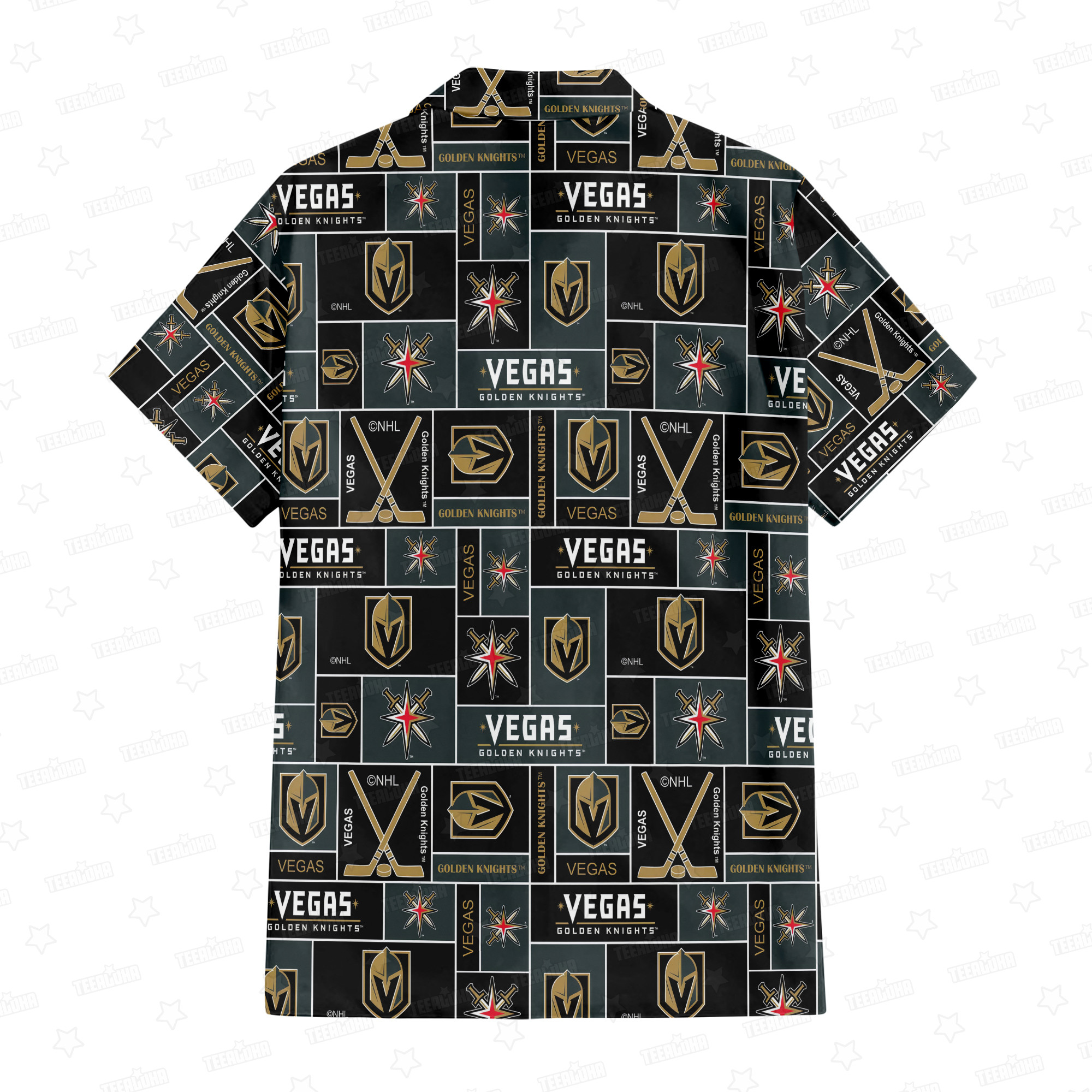 Vegas Golden Knights Glittering Armor Hawaiian Shirt Vegas Golden Knights Glittering Armor Hawaiian Shirt