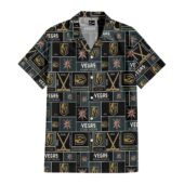 Vegas Golden Knights Glittering Armor Hawaiian Shirt