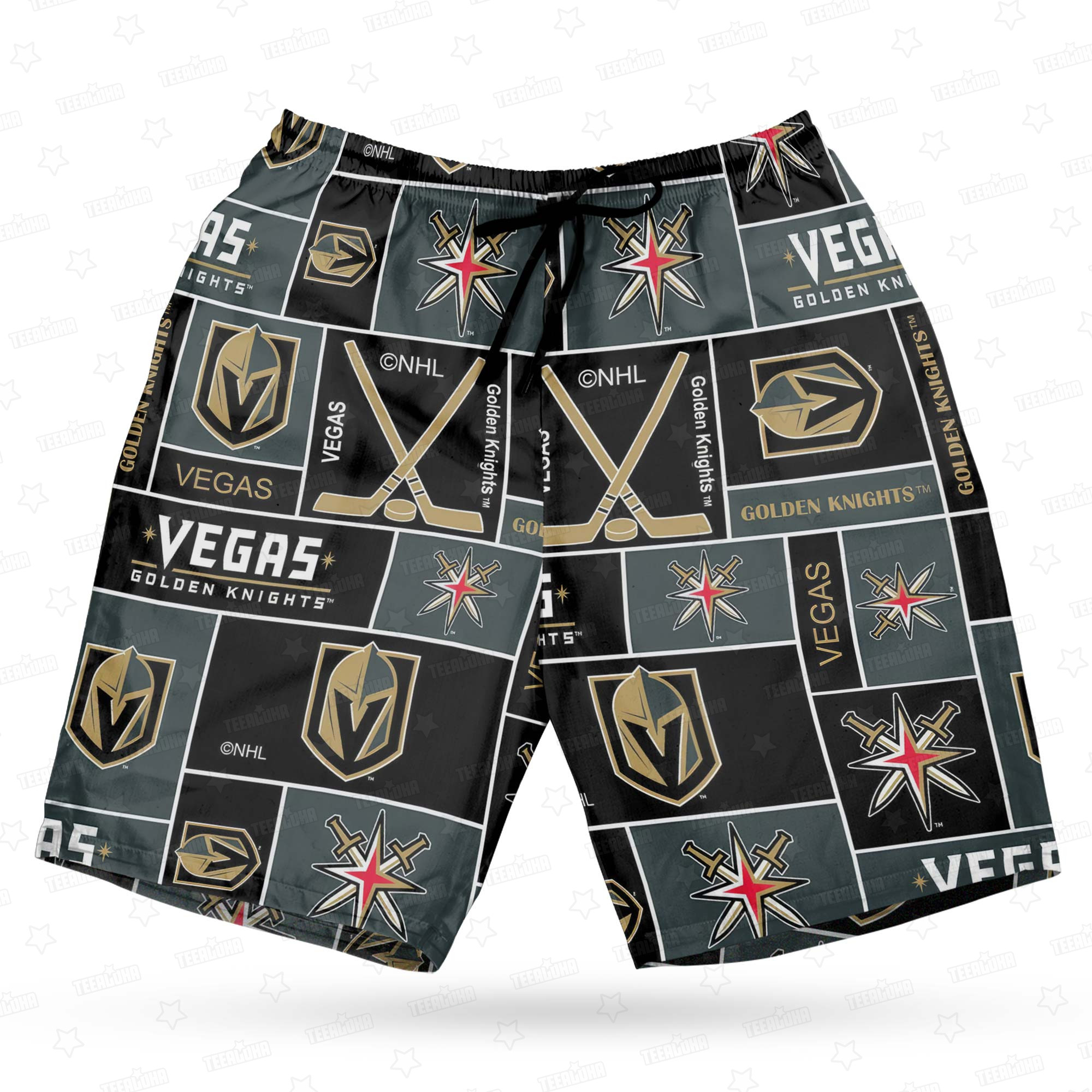 Vegas Golden Knights Glittering Armor Hawaiian Shirt Vegas Golden Knights Glittering Armor Hawaiian Shirt
