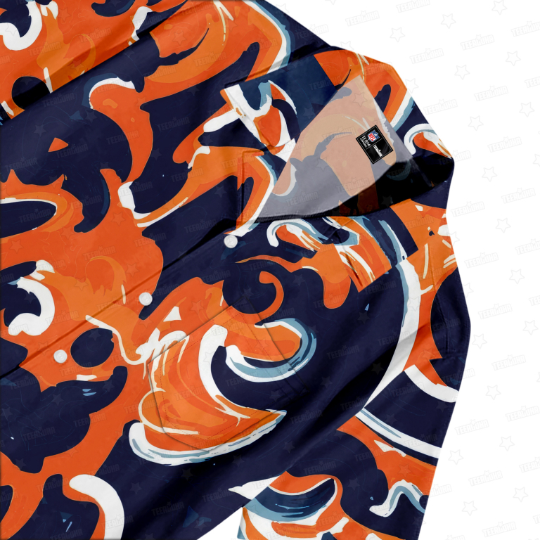 Chicago Bears Oil Painting Art Print Hawaiian Shirt