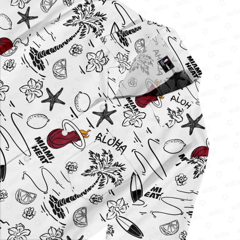 Miami Heat Beachscape Hawaiian Shirt