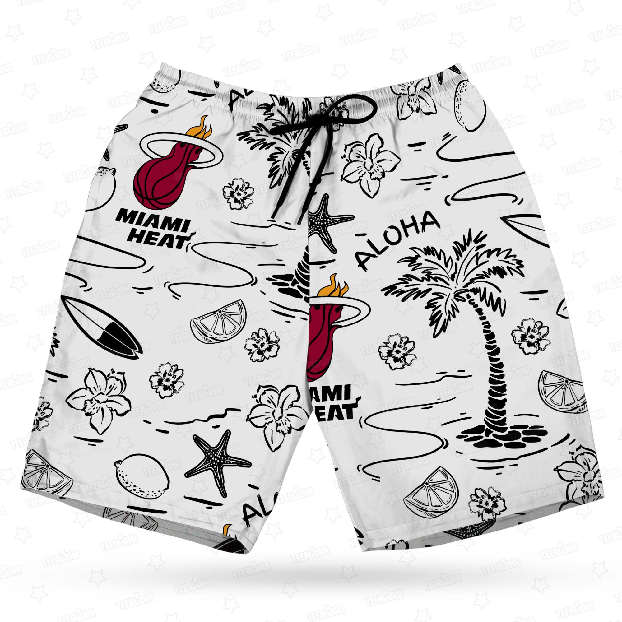 Miami Heat Beachscape Hawaiian Shirt Miami Heat Beachscape Hawaiian Shirt