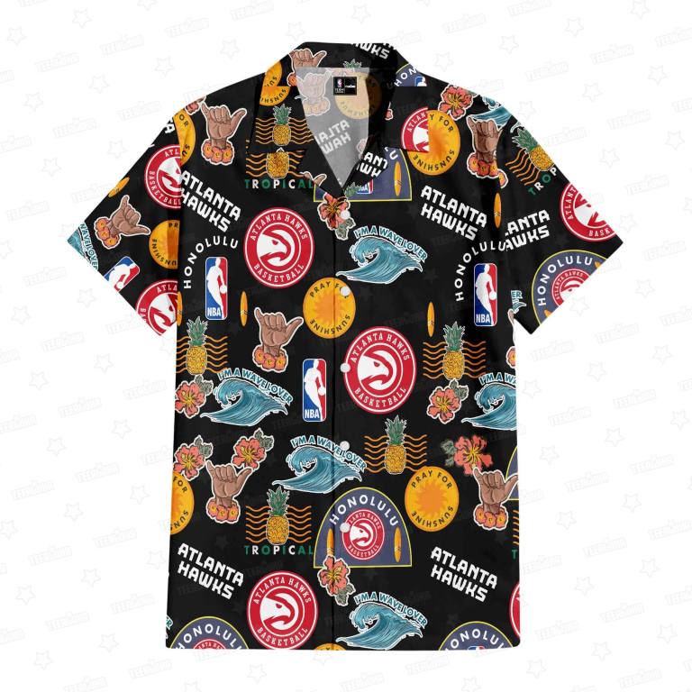 Atlanta Hawks Aloha Breeze Hawaiian Shirt Atlanta Hawks Aloha Breeze Hawaiian Shirt