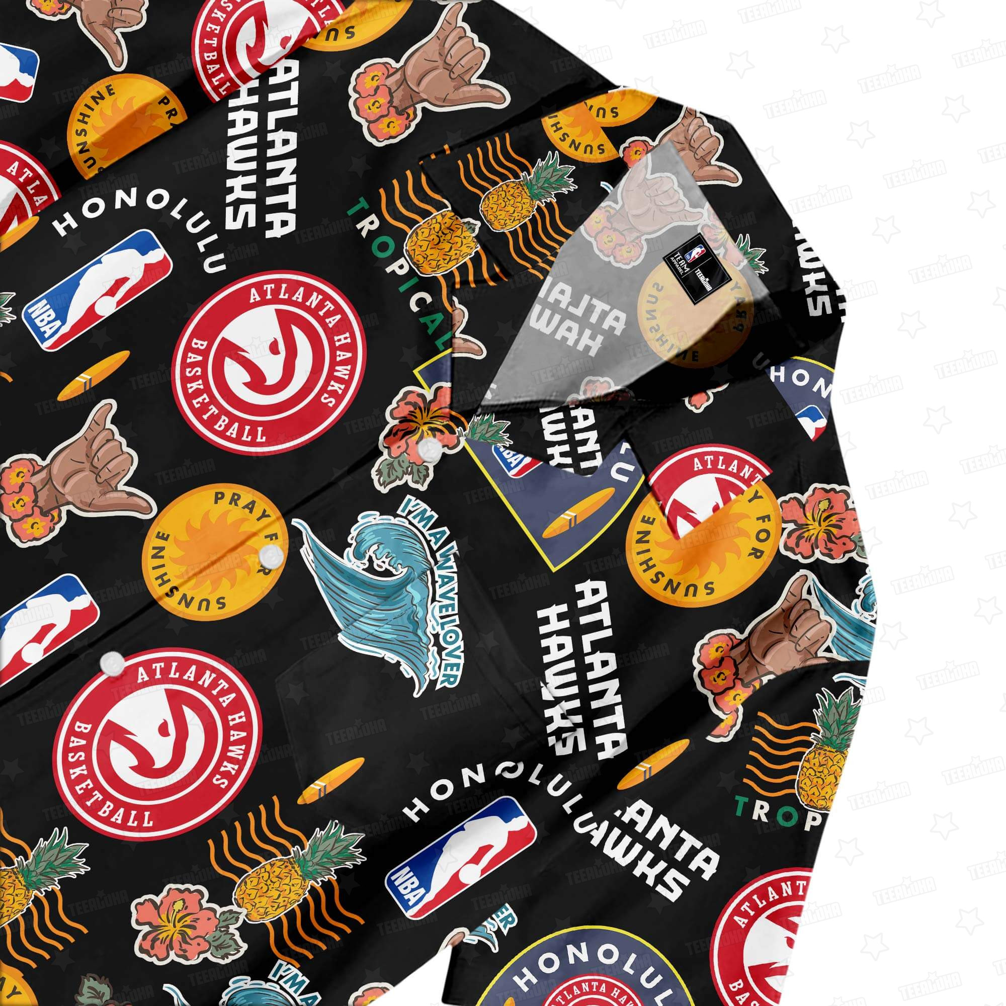 Atlanta Hawks Aloha Breeze Hawaiian Shirt Atlanta Hawks Aloha Breeze Hawaiian Shirt