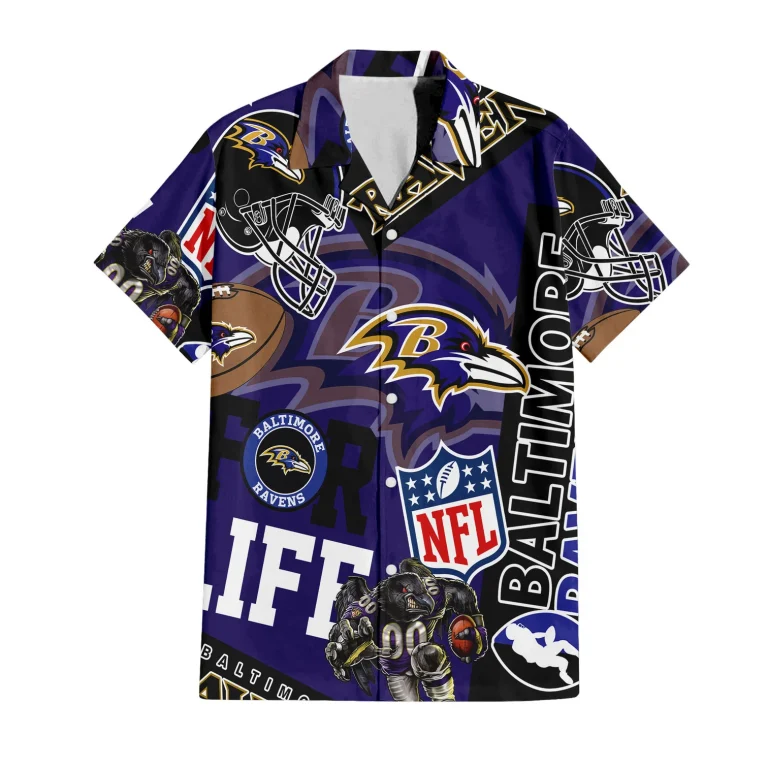 Baltimore Ravens For Life Hawaiian Shirt Baltimore Ravens For Life Hawaiian Shirt