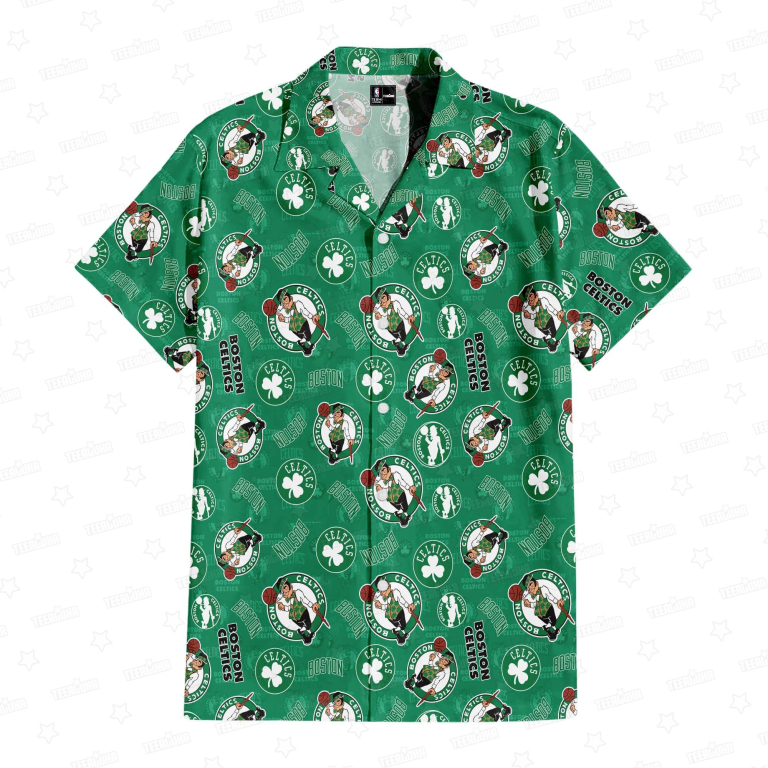 Boston Celtics Green Glory Hawaiian Shirt Boston Celtics Green Glory Hawaiian Shirt