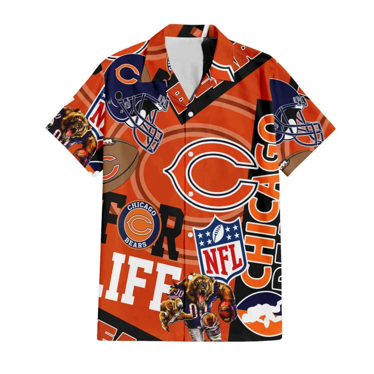 Chicago Bears For Life Hawaiian Shirt Chicago Bears For Life Hawaiian Shirt