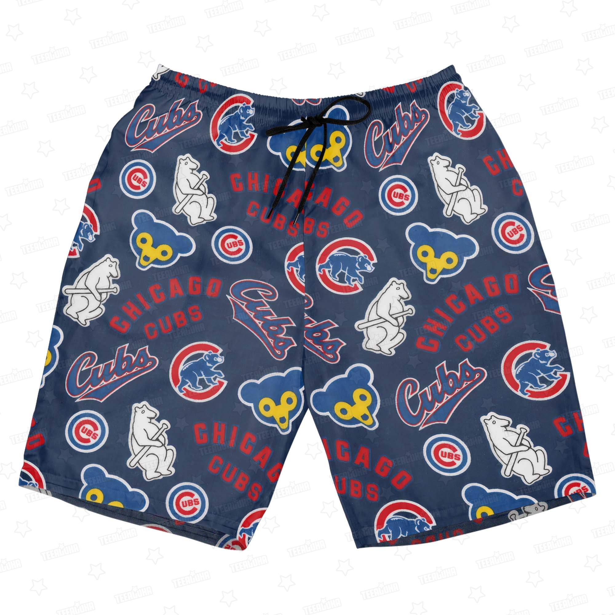 Chicago Cubs Cubbie Blue Paradise Hawaiian Shirt Chicago Cubs Cubbie Blue Paradise Hawaiian Shirt
