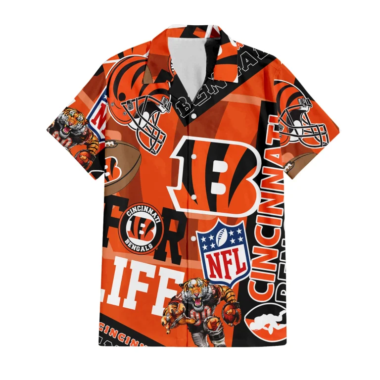 Cincinnati Bengals For Life Hawaiian Shirt Cincinnati Bengals For Life Hawaiian Shirt