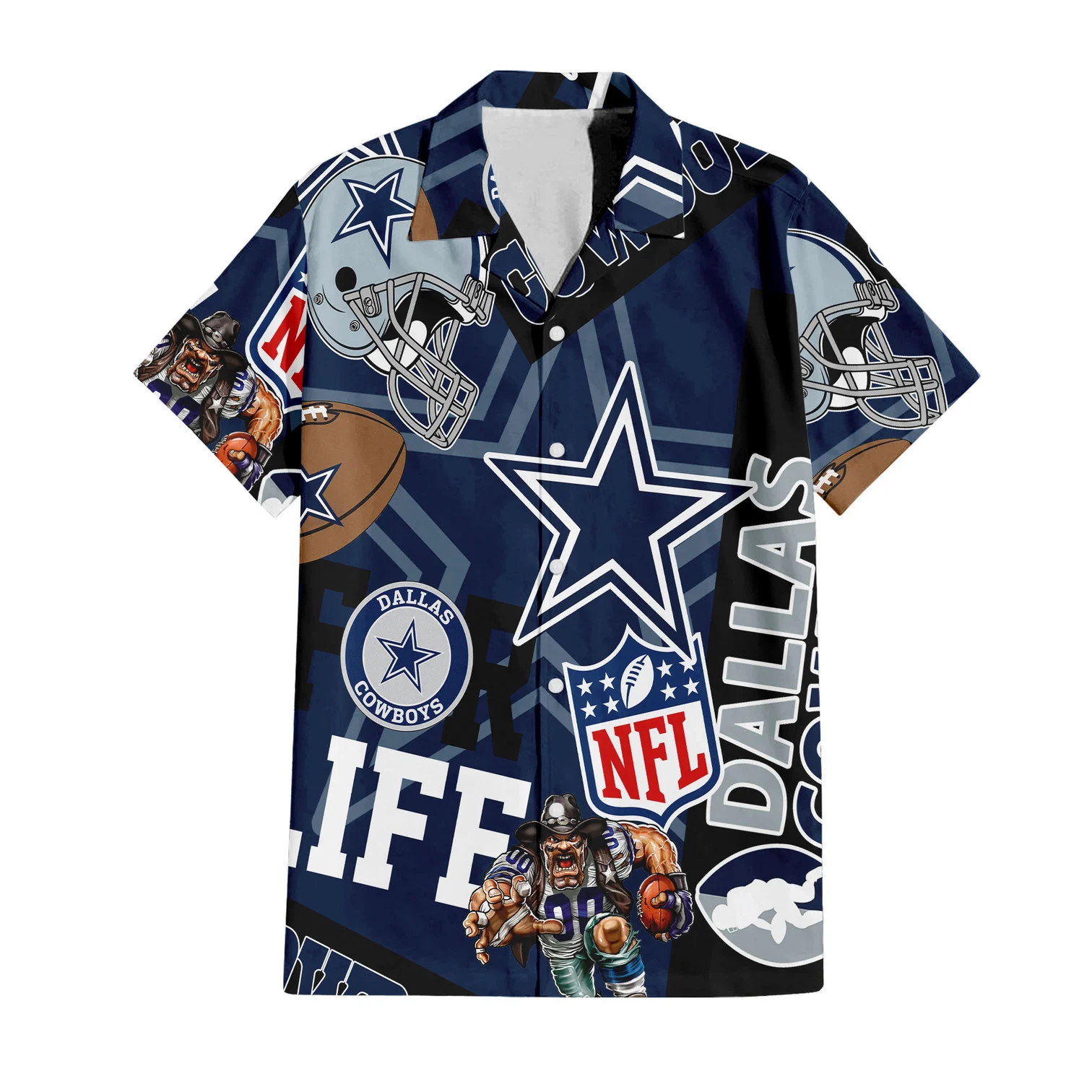 Dallas Cowboys For Life Hawaiian Shirt Dallas Cowboys For Life Hawaiian Shirt