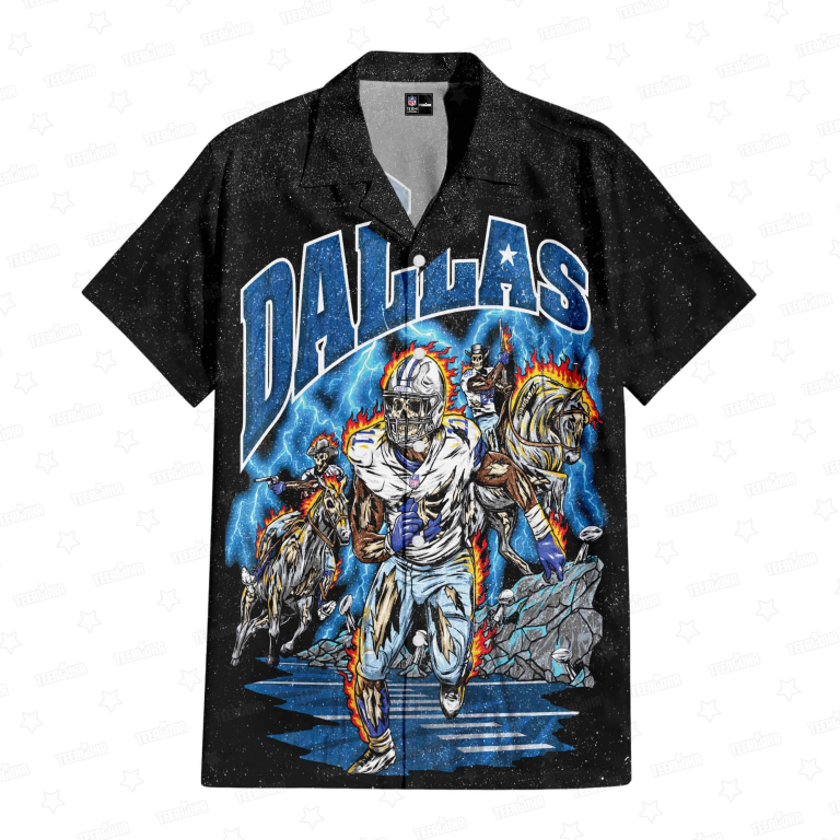 Dallas Cowboys Skeleton Hawaiian Shirt Dallas Cowboys Skeleton Hawaiian Shirt