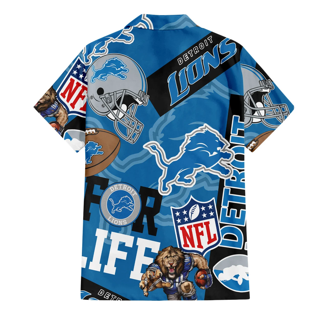 Detroit Lions For Life Hawaiian Shirt Detroit Lions For Life Hawaiian Shirt