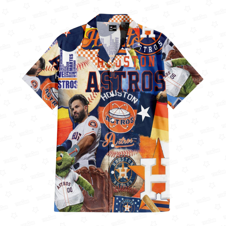 Houston Astros Strong Star Hawaiian Shirt Houston Astros Strong Star Hawaiian Shirt