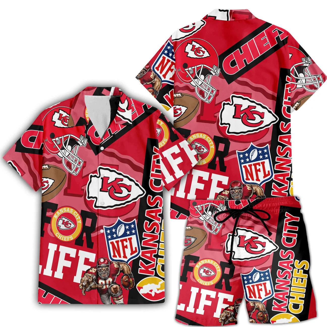 Kansas City Chiefs For Life Hawaiian Shirt Kansas City Chiefs For Life Hawaiian Shirt