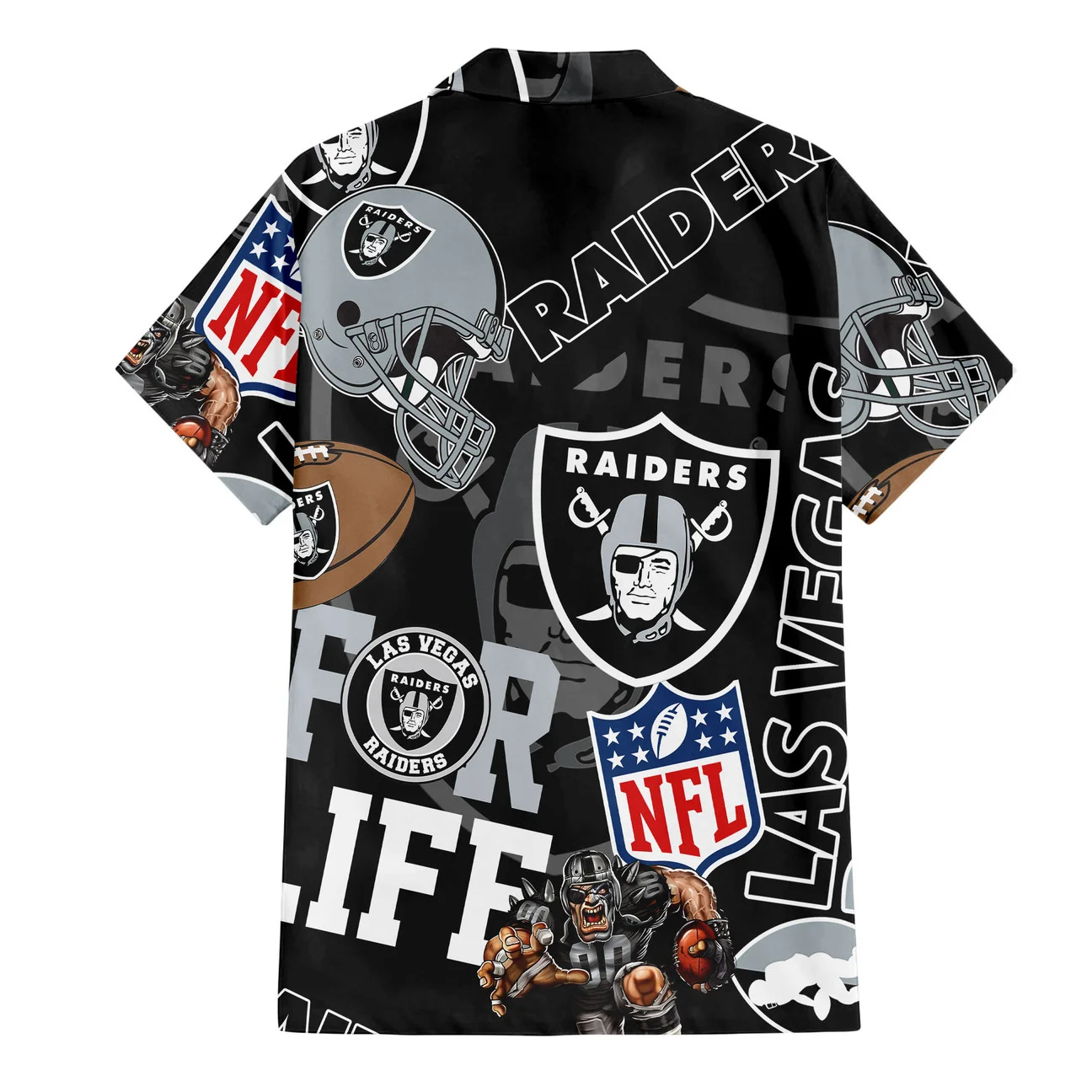 Las Vegas Raiders For Life Hawaiian Shirt Las Vegas Raiders For Life Hawaiian Shirt
