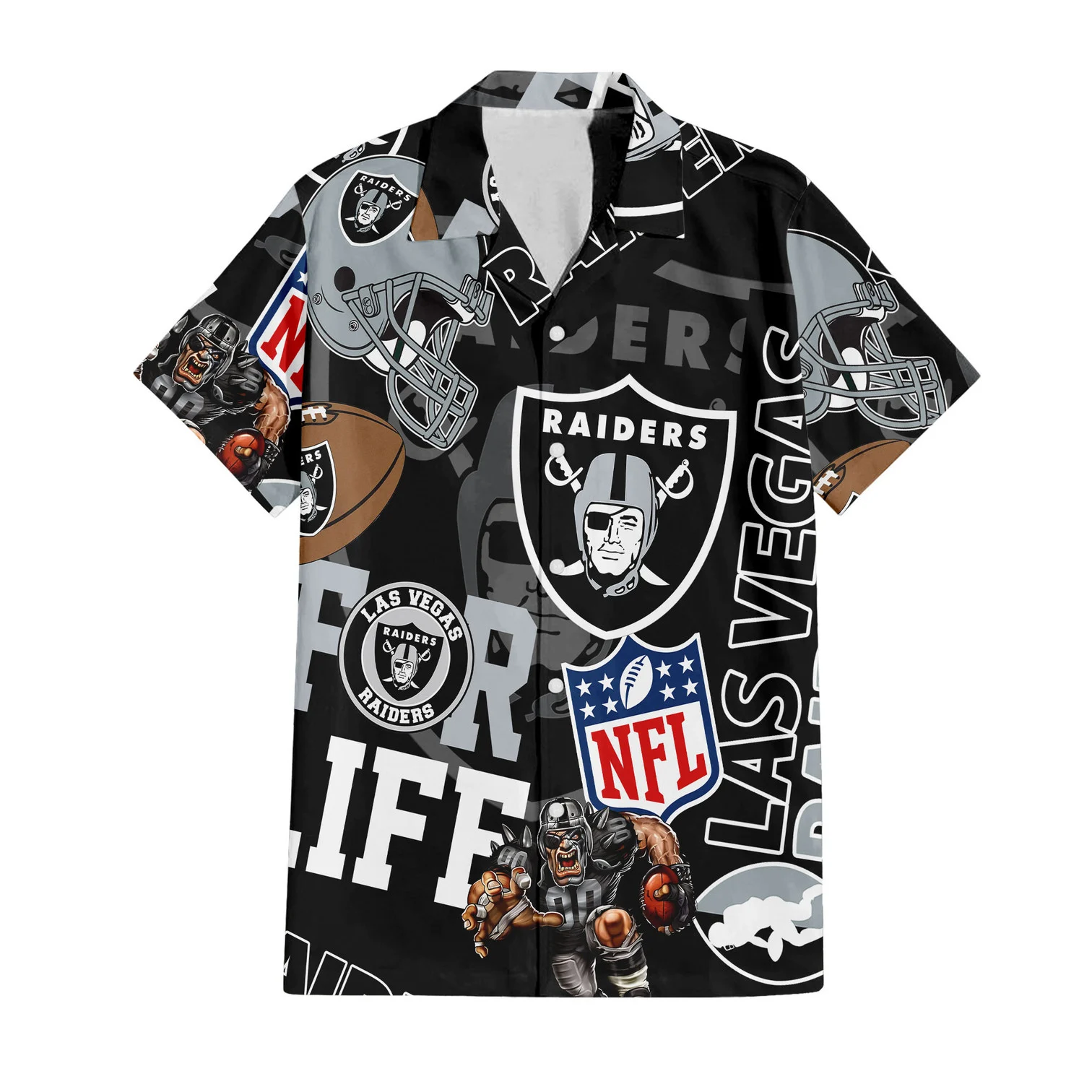 Las Vegas Raiders For Life Hawaiian Shirt Las Vegas Raiders For Life Hawaiian Shirt