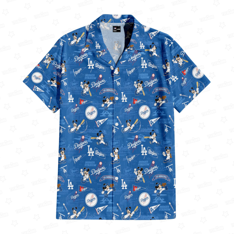 Los Angeles Dodgers x Mickey Hawaiian Shirt Los Angeles Dodgers x Mickey Hawaiian Shirt