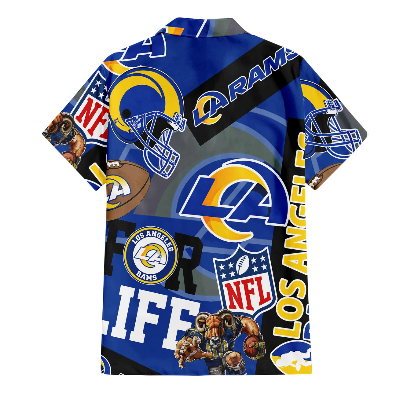 Los Angeles Rams For Life Hawaiian Shirt Los Angeles Rams For Life Hawaiian Shirt