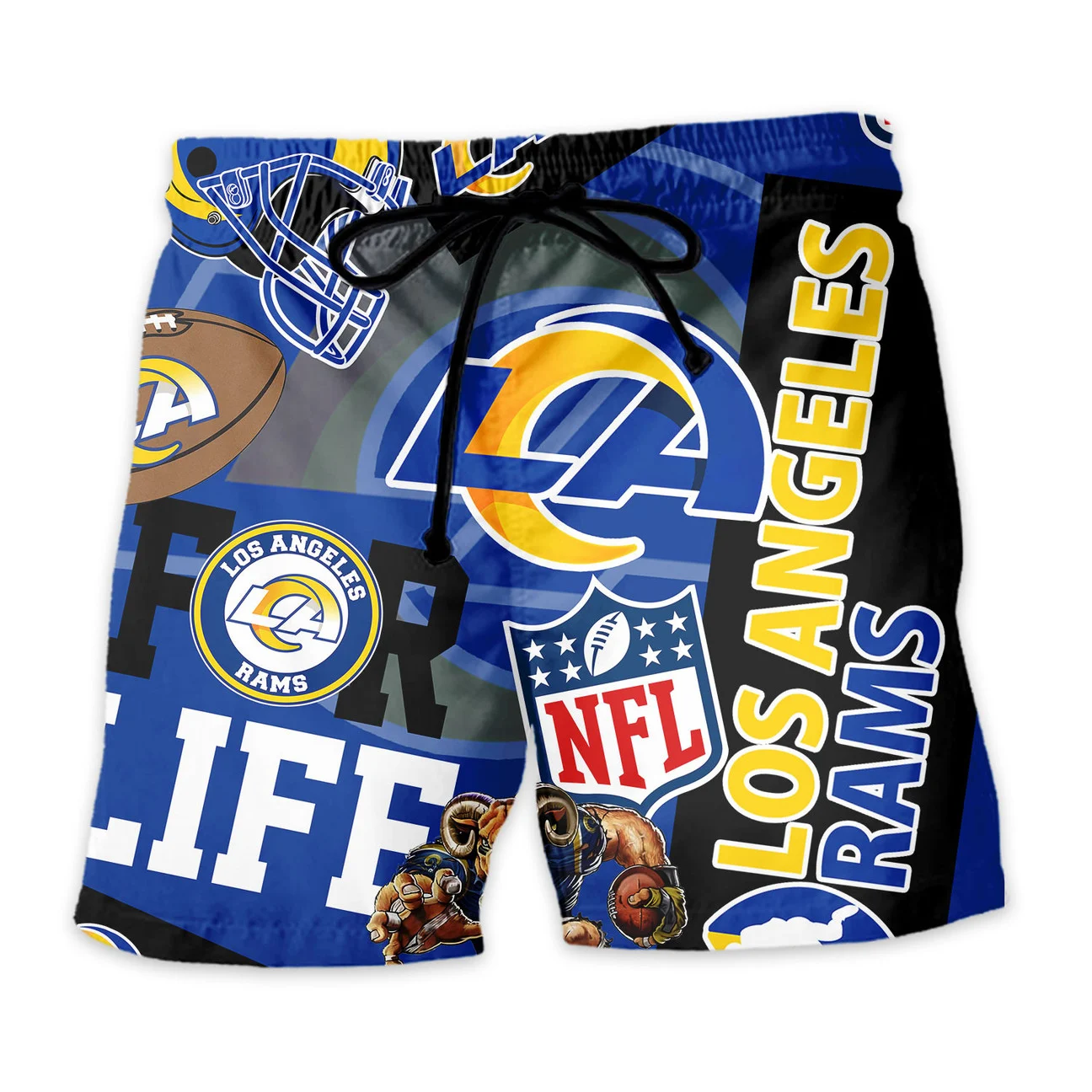 Los Angeles Rams For Life Hawaiian Shirt Los Angeles Rams For Life Hawaiian Shirt