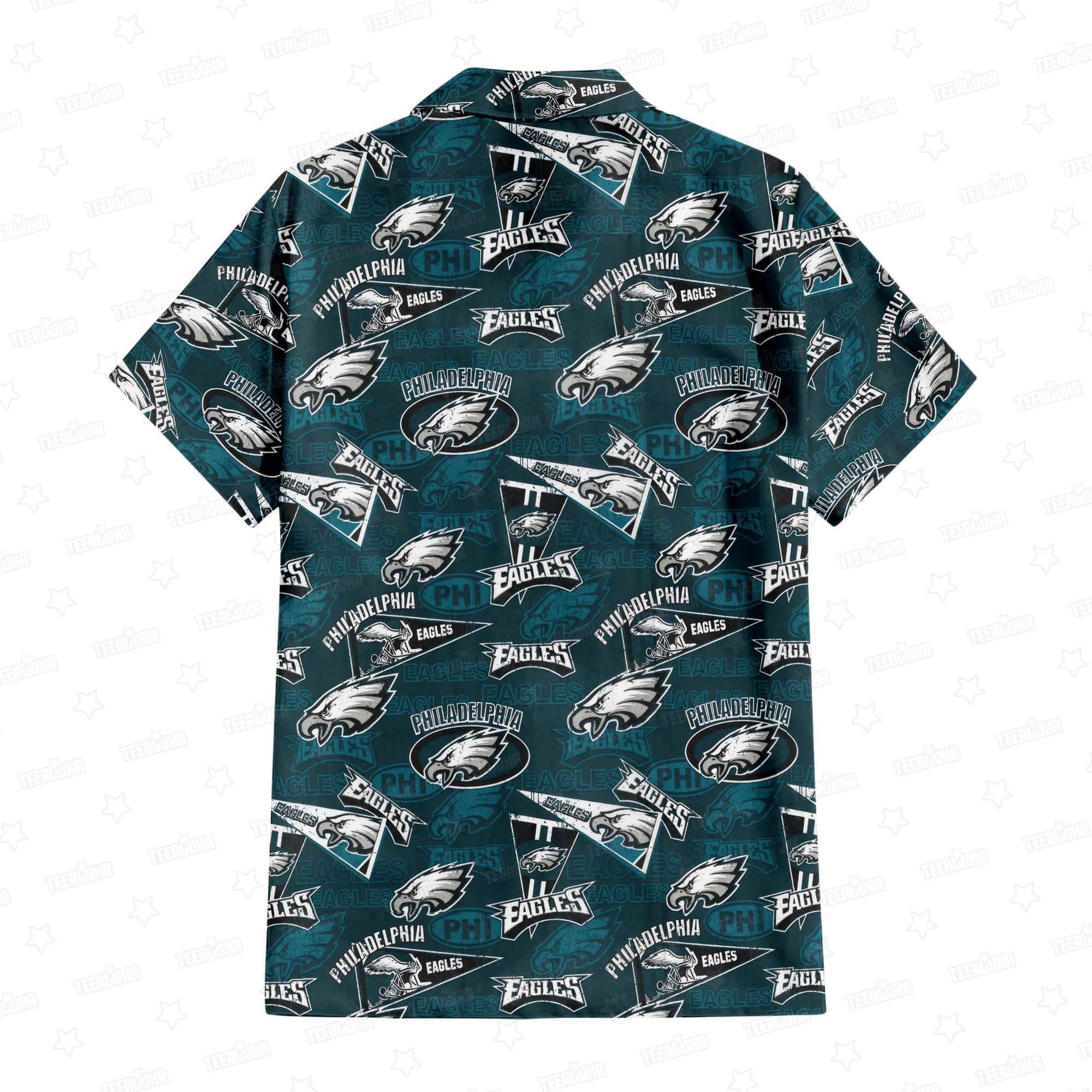 Philadelphia Eagles Fly High Hawaiian Shirt Philadelphia Eagles Fly High Hawaiian Shirt