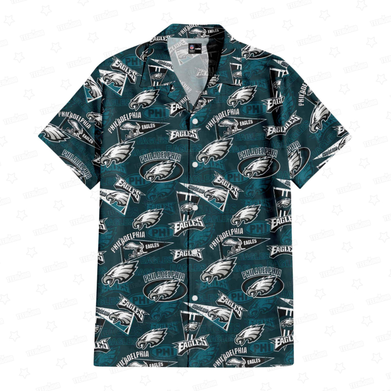 Philadelphia Eagles Fly High Hawaiian Shirt Philadelphia Eagles Fly High Hawaiian Shirt