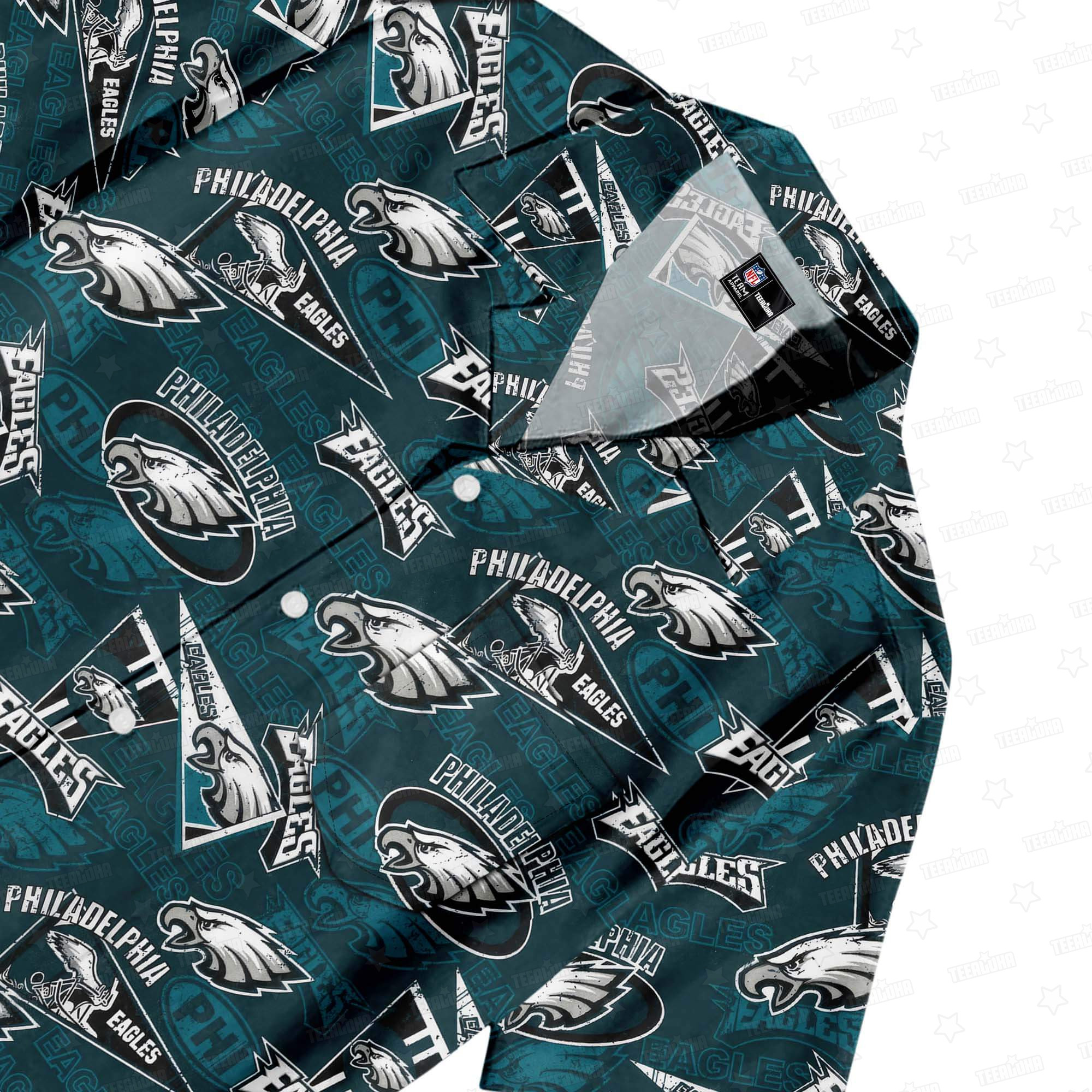 Philadelphia Eagles Fly High Hawaiian Shirt Philadelphia Eagles Fly High Hawaiian Shirt